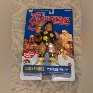 Dusty Rhodes WWE Superstars LJN Action Figure Blue Card Brand New